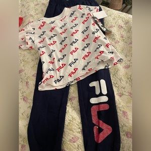 NWT! Boy 2 piece pant Fila